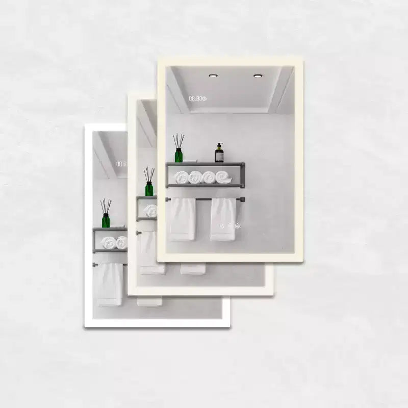 28x20 Inch LED Bathroom Medicine Cabinet with Lights and Mirror, Lighted Medicine Cabinet with Defogger