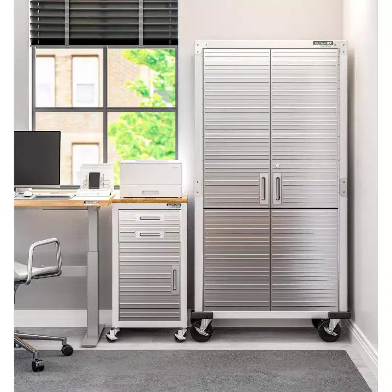 2-Drawer Rolling Cabinet, 20 x 18 x 34.7