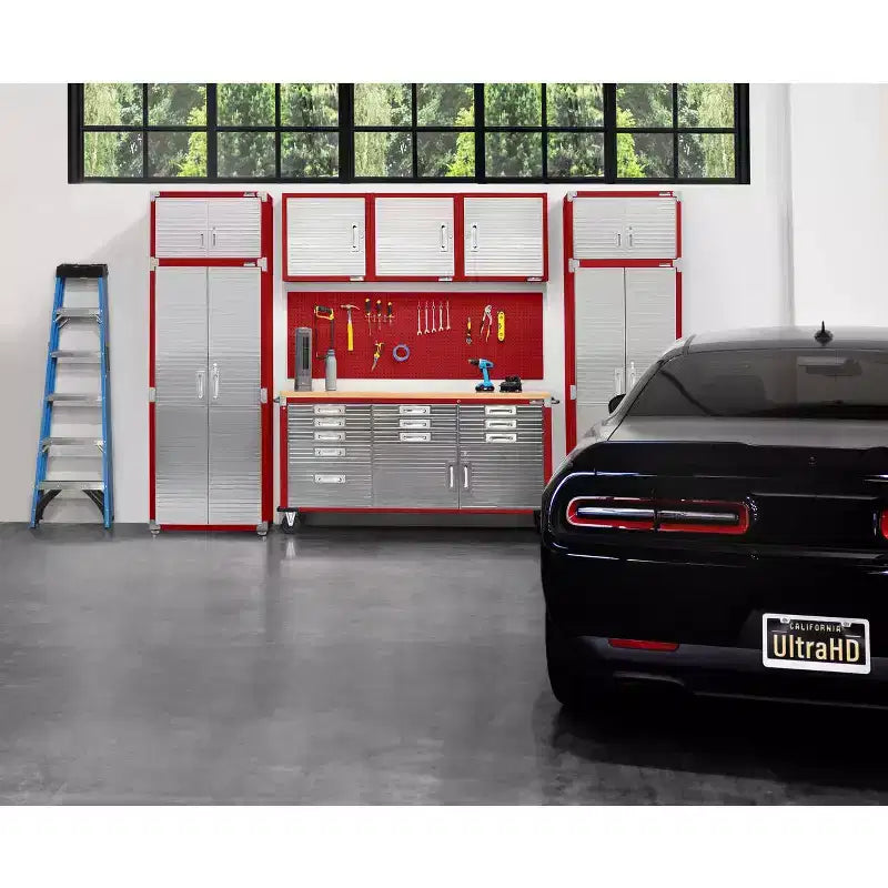 Tall, waterproof, lockable storage cabinet—multi-tier stainless steel storage unit