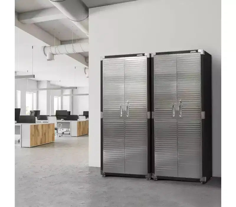 Tall, waterproof, lockable storage cabinet—multi-tier stainless steel storage unit