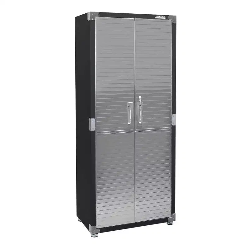 Tall, waterproof, lockable storage cabinet—multi-tier stainless steel storage unit