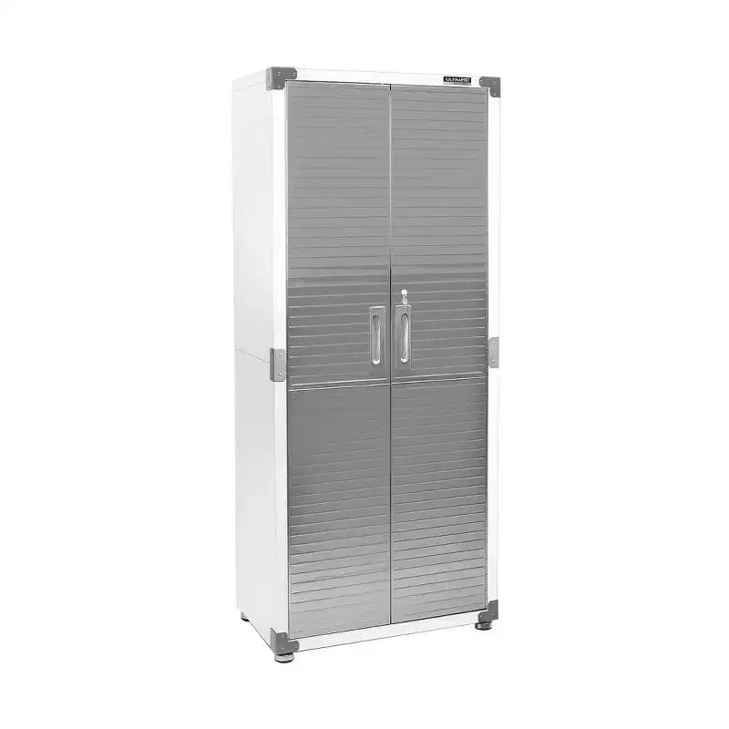 Tall, waterproof, lockable storage cabinet—multi-tier stainless steel storage unit