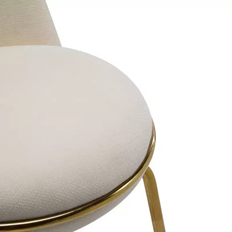 Indoor Metal Frame Upholstered Armless Barstools (Set of 2)
