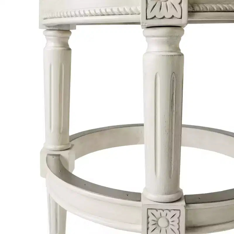 Backless Swivel Counter Height Bar Stools with Fabric