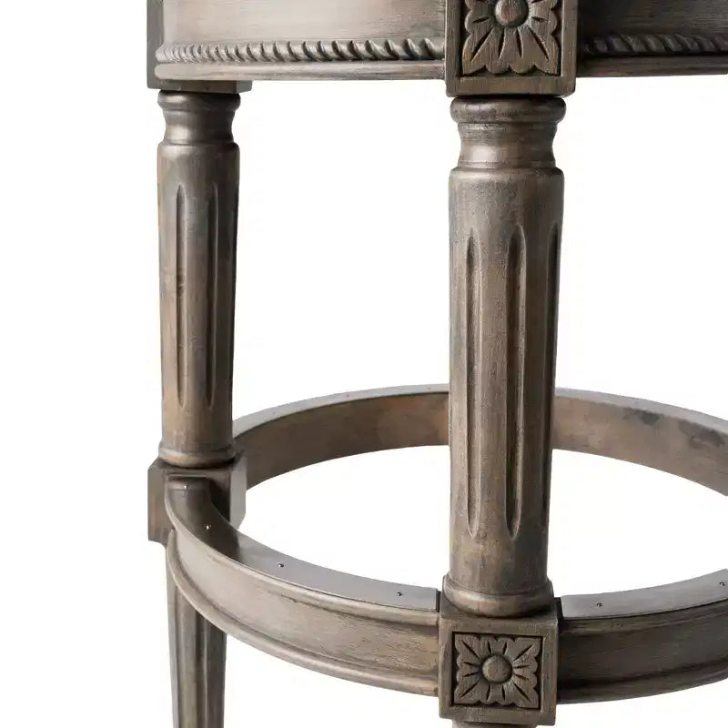 Backless Swivel Counter Height Bar Stools with Fabric
