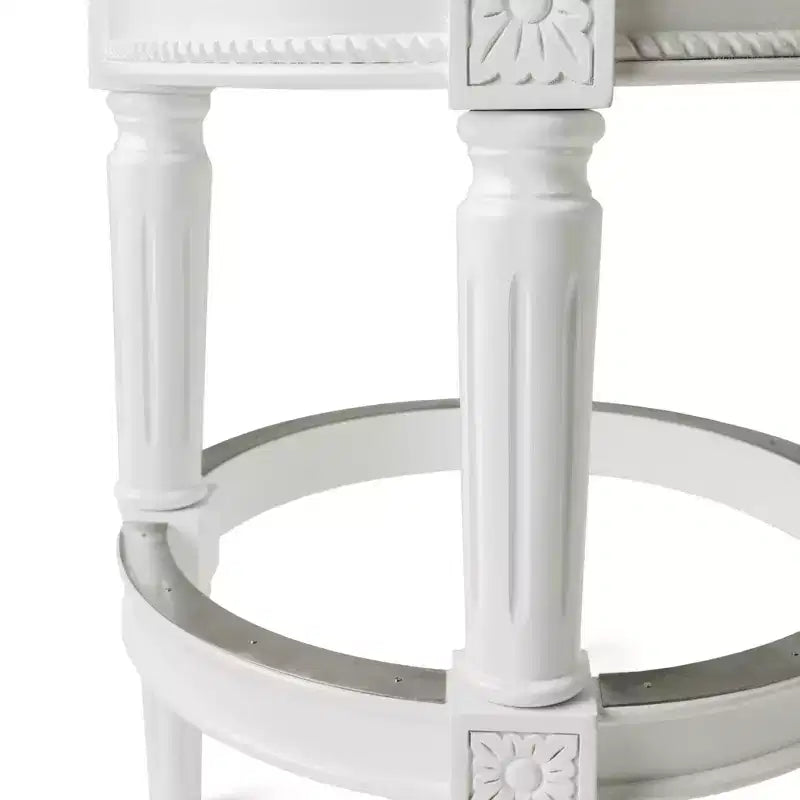 Backless Swivel Counter Height Bar Stools with Fabric