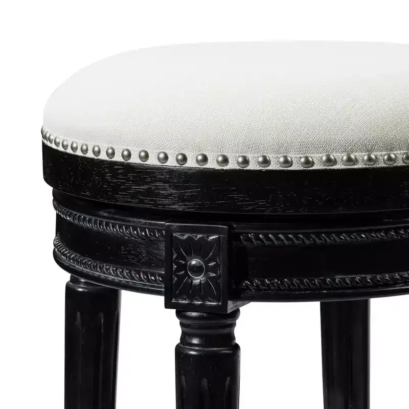 Backless Swivel Counter Height Bar Stools with Fabric