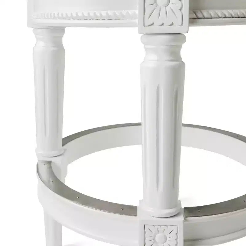 Backless Swivel Counter Height Bar Stools with Fabric