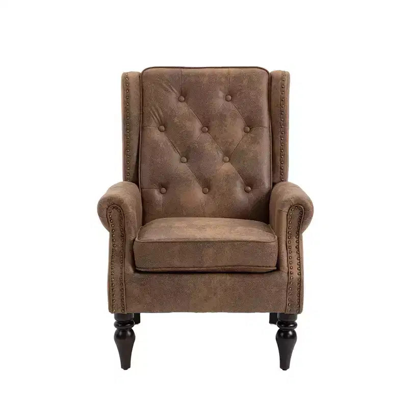 Accent Chairs for Bedroom, Modern Wood Frame Armchair, Accent Chair Lounge Chair with Sturdy Wood Legs for Living Room