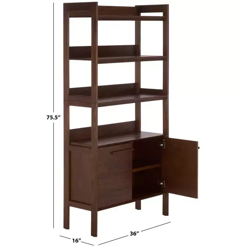 Libreria a 5 ripiani - noce
