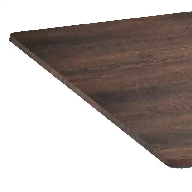 Piano del tavolo rivestito, bordo senza giunture, resistente a graffi e macchie, qualità commerciale