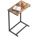 27 inch tall C shaped end table, sofa side table, living room side table, laptop desk, suitable for bedrooms, bathrooms, and living rooms.