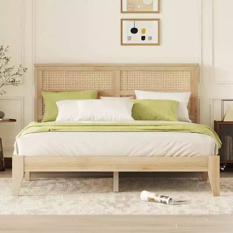 Struttura letto king con elevata capacità di carico, design silenzioso, metallo resistente