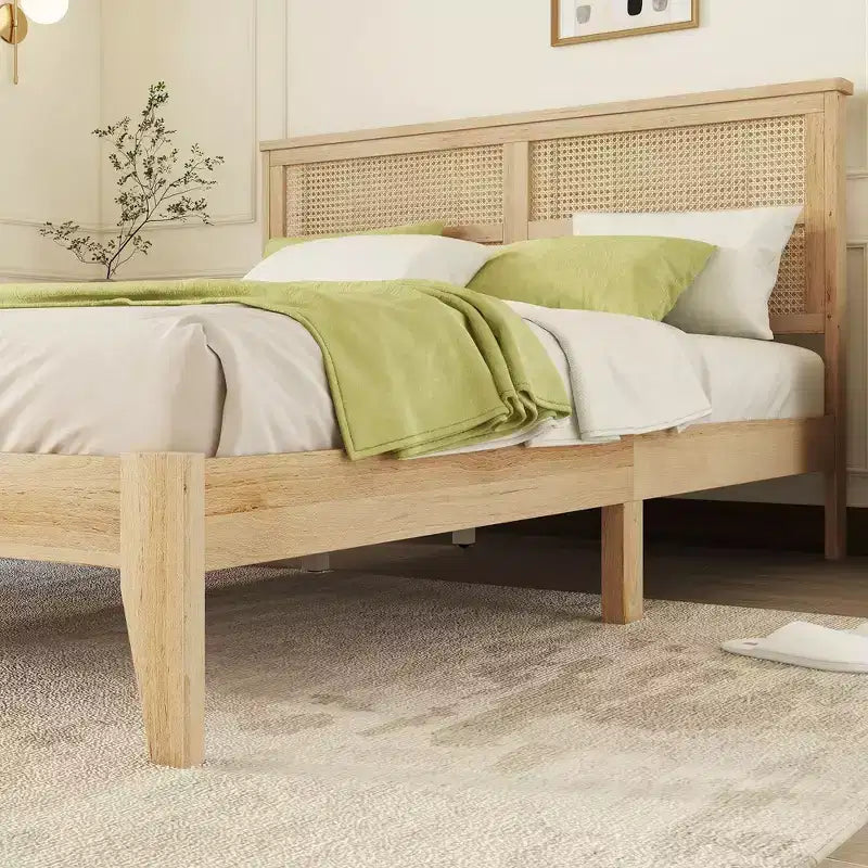 Struttura letto king con elevata capacità di carico, design silenzioso, metallo resistente