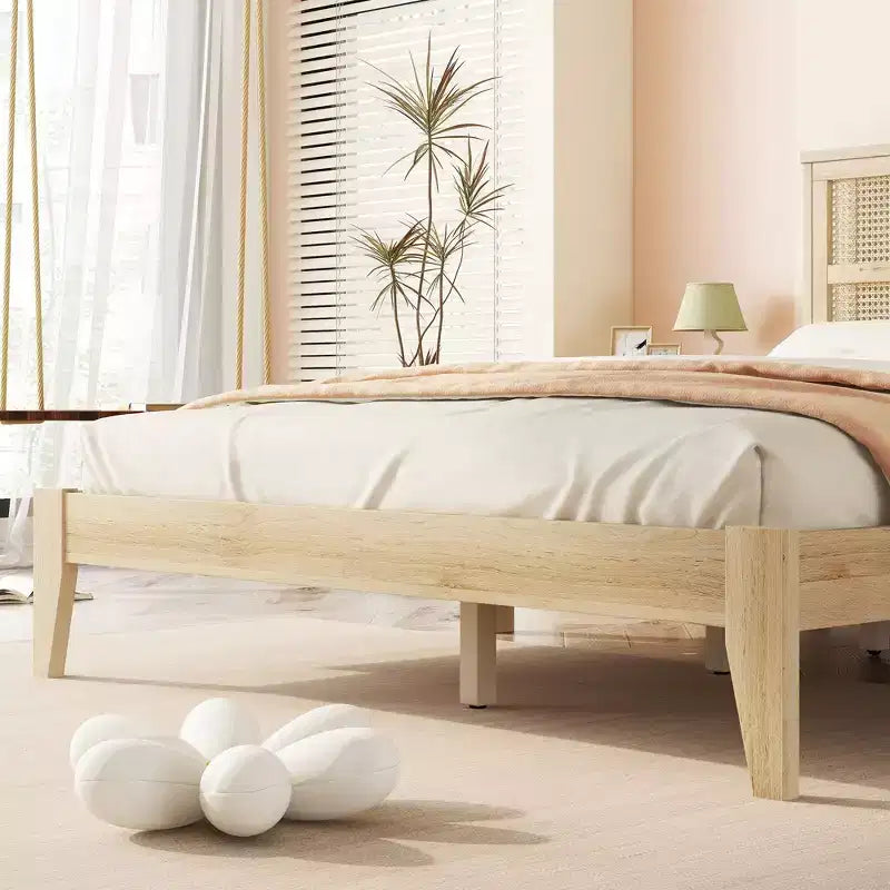 Struttura letto king con elevata capacità di carico, design silenzioso, metallo resistente