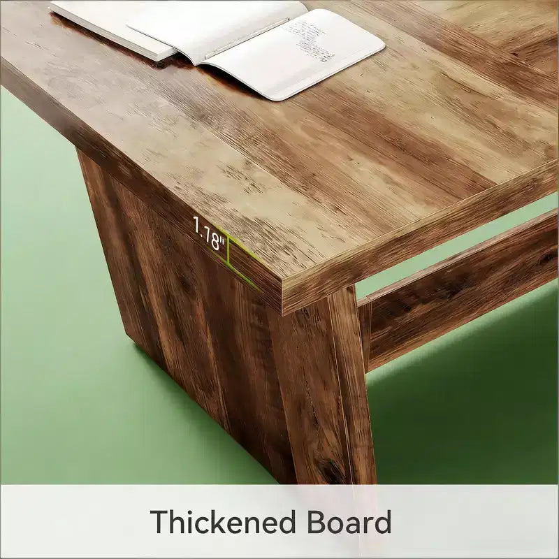 Industrial Wood Conference Table
