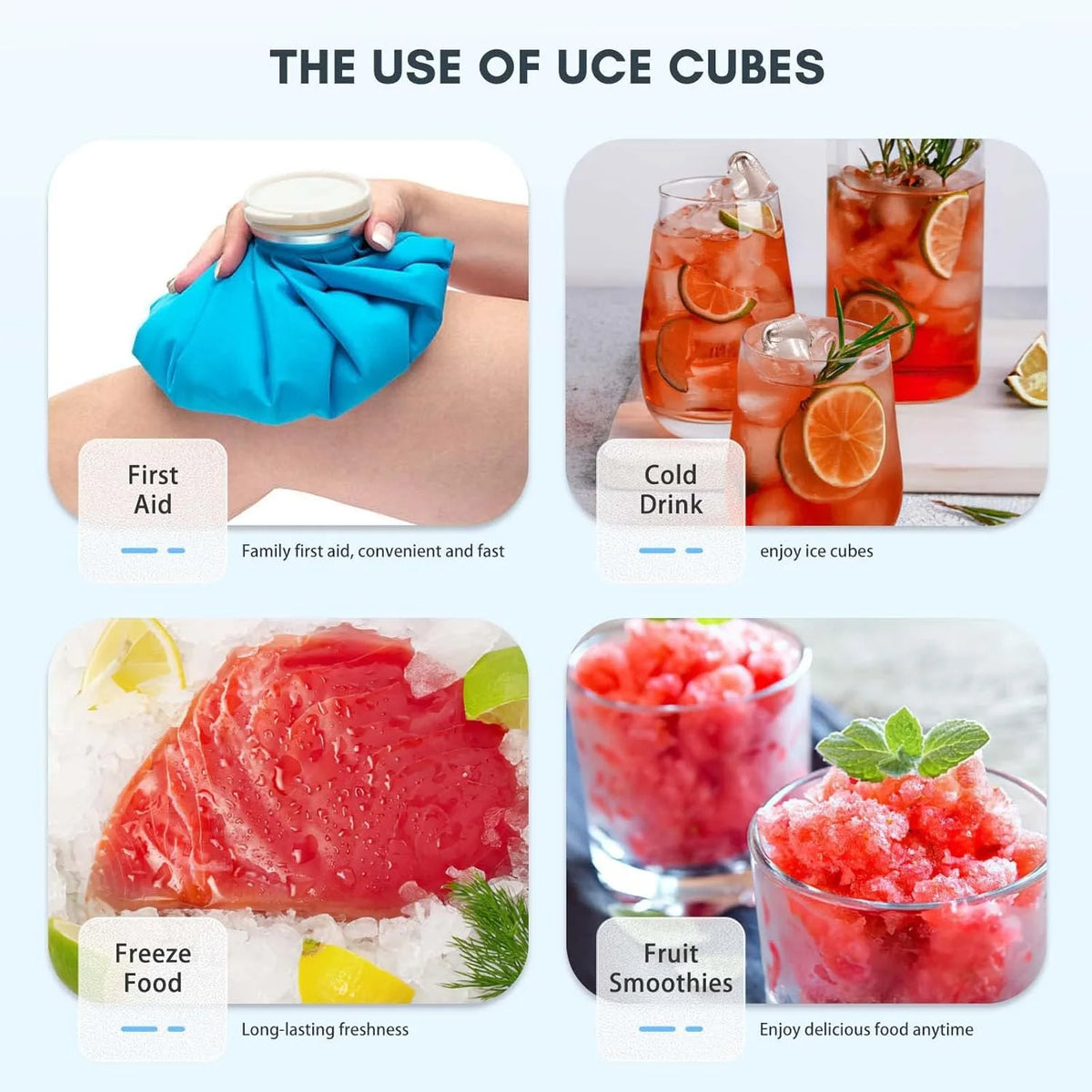 Countertop Ice Maker,Portable Ice Machine with Carry Handle,Self-Cleaning,Basket and Scoop,9 Cubes in 6 Mins,26.5lbs/24Hrs,2 Sizes of Bullet Ice,fo...