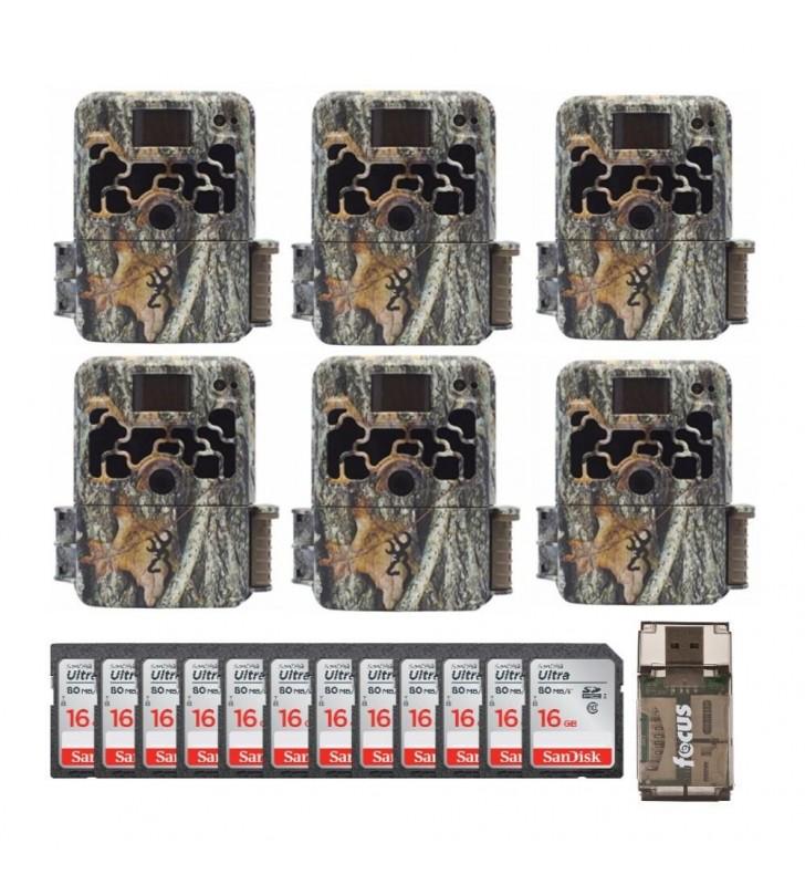 Browning Trail Cameras Dark Ops Extreme (6-Pack) w/ 16GB Cards Bundle — Camouflage