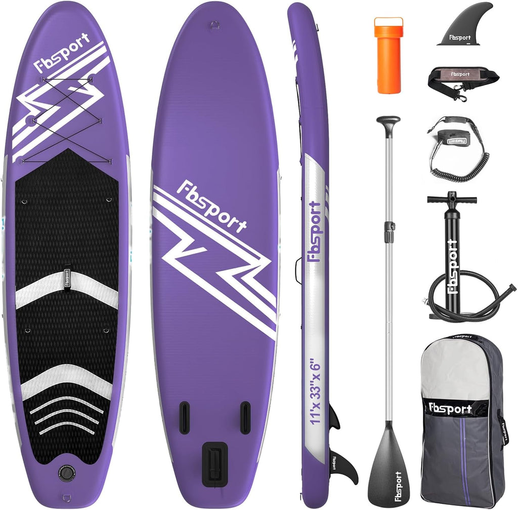 Premium Stand Up Paddle Board, Yoga Board with Durable SUP Accessories & Carry Bag | Wide Stance, Surf Control, Non-Slip Deck, Leash, Paddle and Pu...