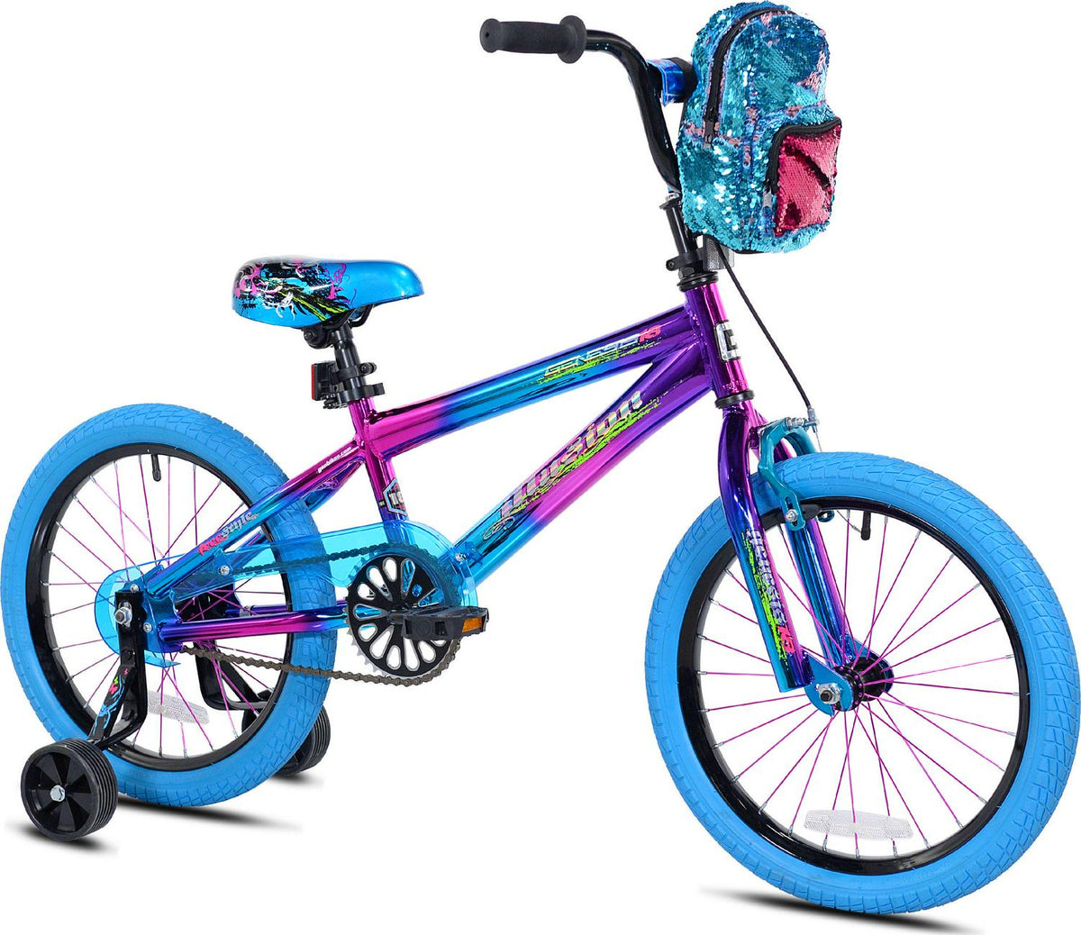 Genesis 18 Illusion Girl's Bike, Blue/Purple
