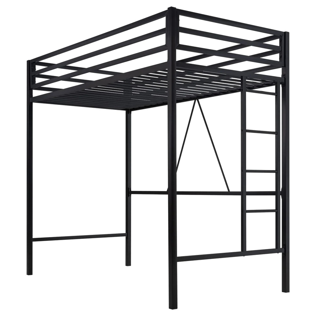 SHA CERLIN Junior Loft Bed Twin Size, Heavy Duty Twin Bed Frame