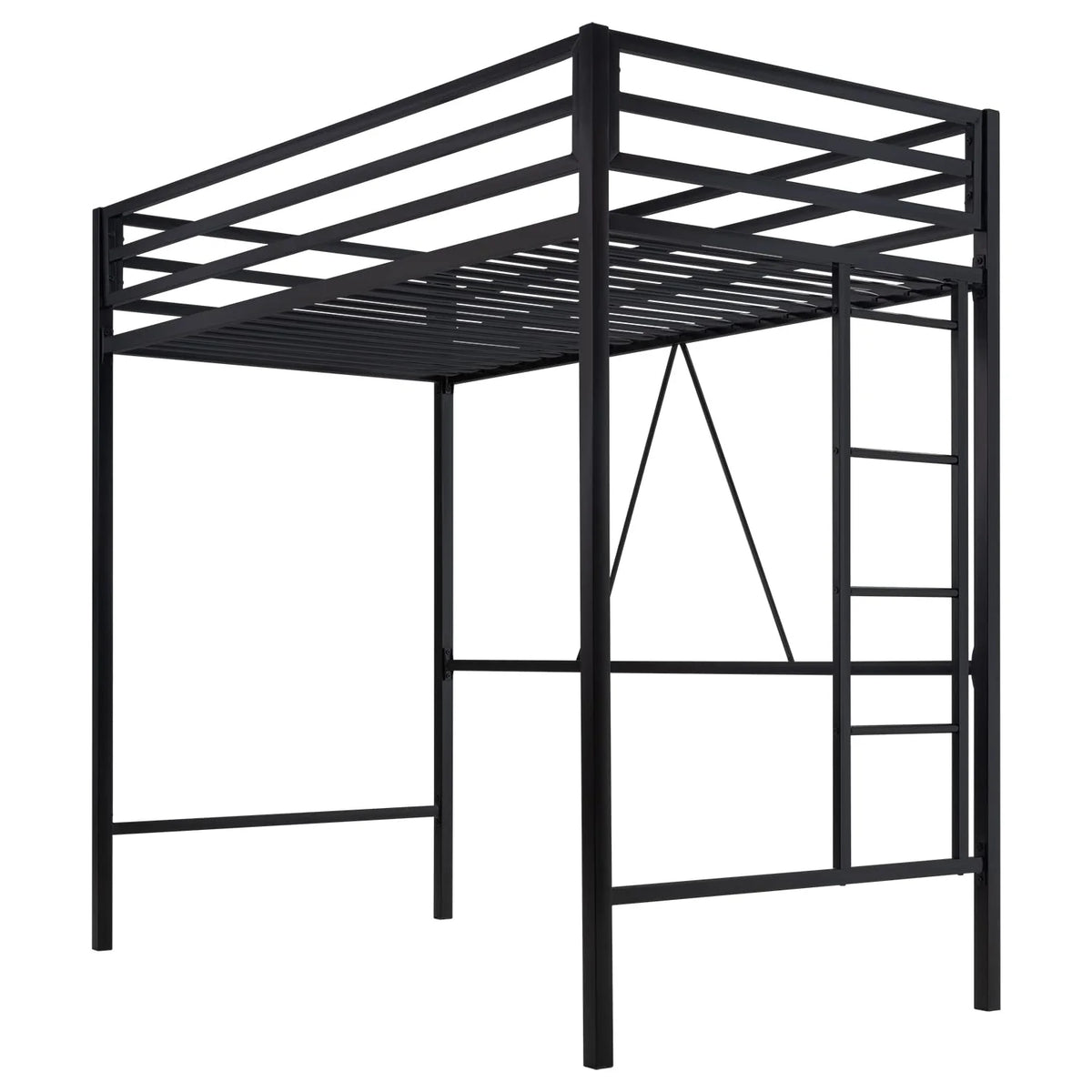 SHA CERLIN Junior Loft Bed Twin Size, Heavy Duty Twin Bed Frame