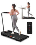 FYC 3.5HP Under Desk Treadmill 300LBS Weight Capacity, 2-in-1 Foldable Design, Remote Control & LED Display Compact Electric Walking and Running Ma...