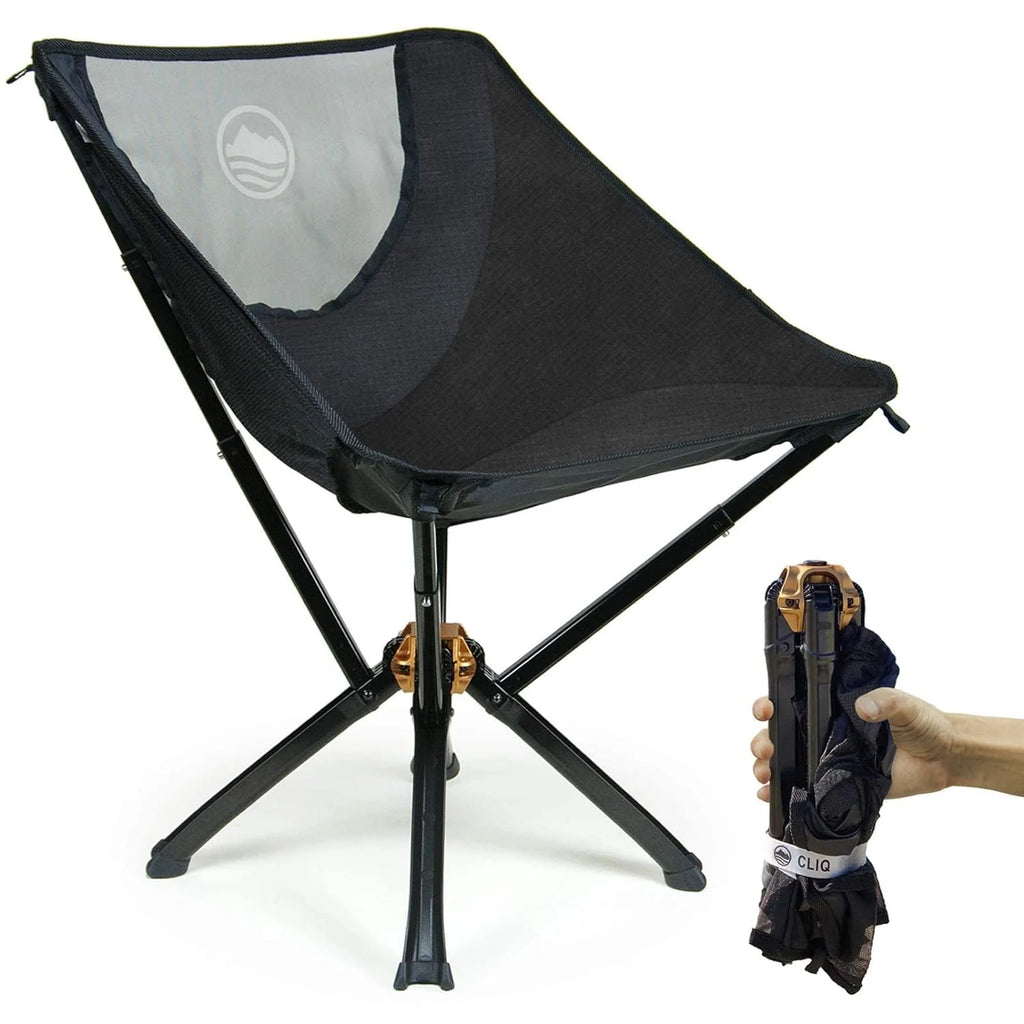 CLIQ Portable Folding Chair for Camping, Supports 300 Lbs
