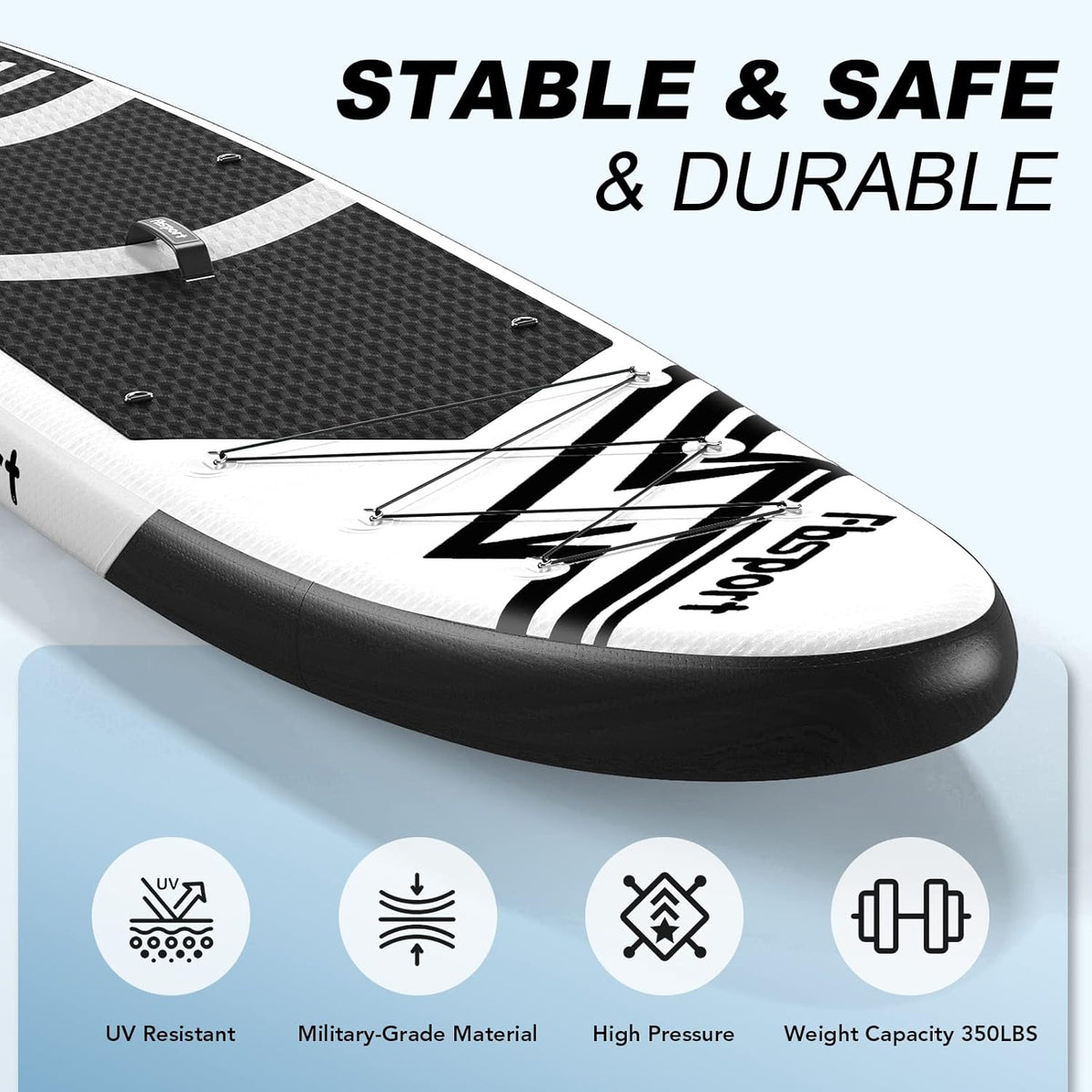 Premium Stand Up Paddle Board, Yoga Board with Durable SUP Accessories & Carry Bag | Wide Stance, Surf Control, Non-Slip Deck, Leash, Paddle and Pu...