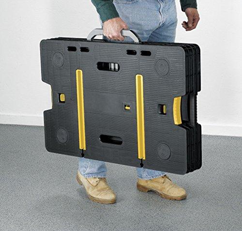 Keter — 197283 Folding Table Work Bench for Miter Saw Stand, Woodworking Tools and Accessories with Included 12 Inch Wood Clamps — Easy Garage Stor...