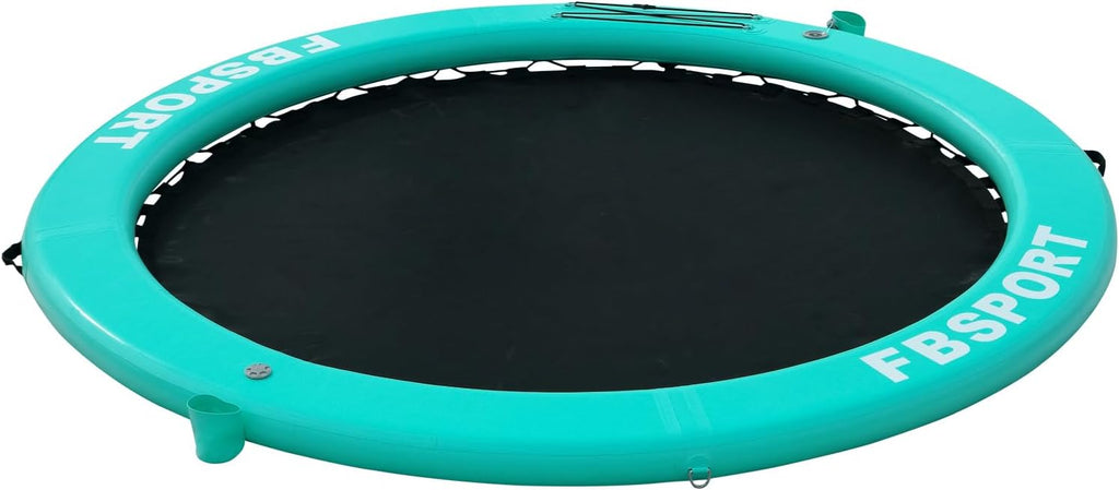 Inflatable Dock Floating Platform, 8ft Inflatable Water Hammock Floating Deck for Lake W/Cupholder, Round Floating Ring Float Ring, Pool Float Raft...