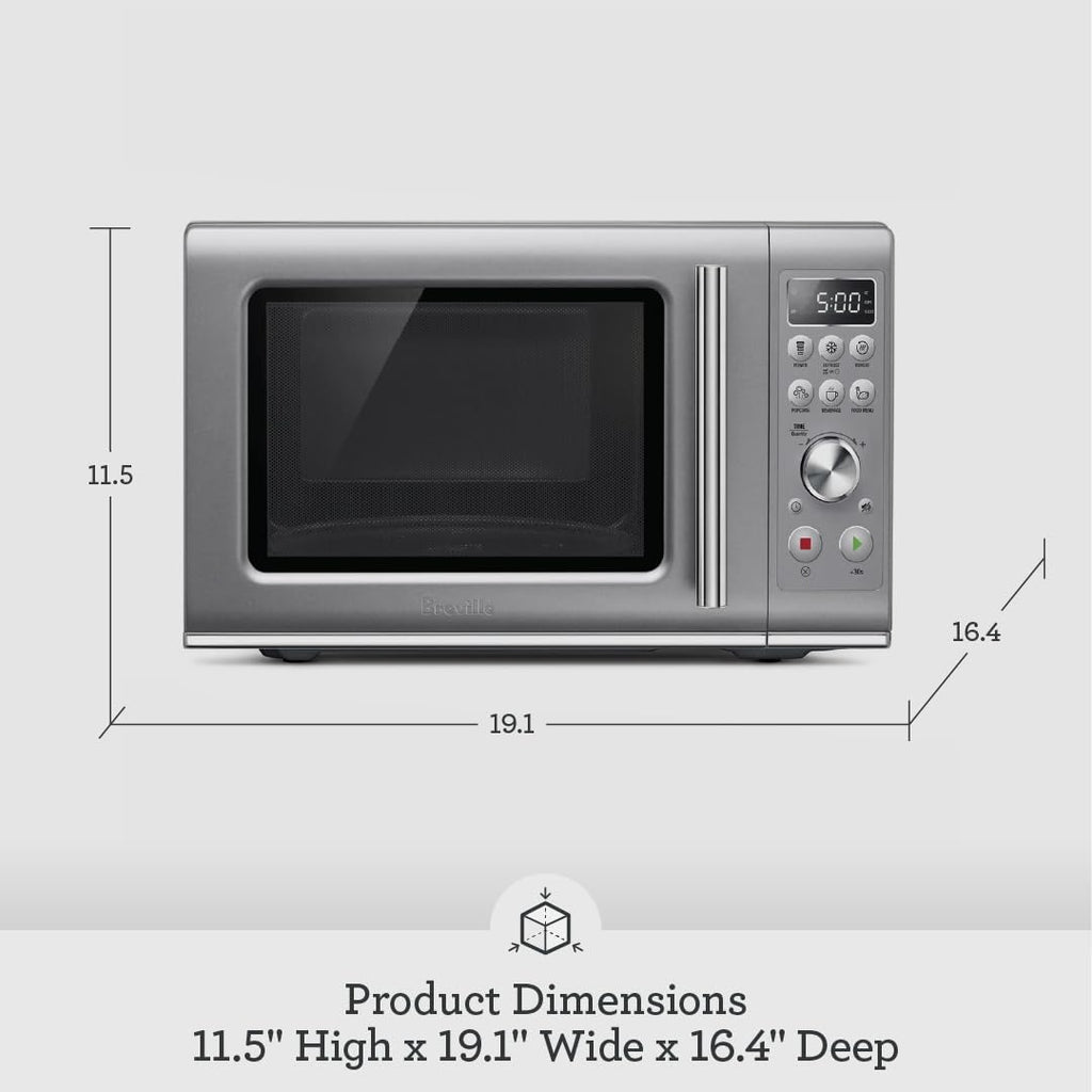 Breville BMO650SIL1BUC1 Compact Countertop Microwave