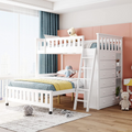 Store Closing SaleBunk Bed- Gray +6drawers +3shelves